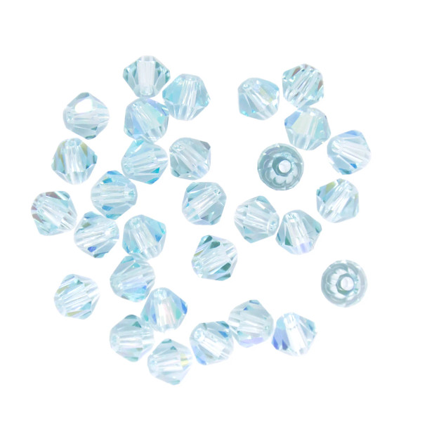 Krakovski Crystal Bicone Beads 4mm LT. AZORE AB