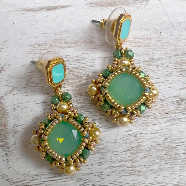 Chiara Earrings Tutorial by Bronzepony Beaded Jewelry