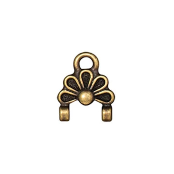 TierraCast LINK Oasis Stitch In Antiqued Brass Plated