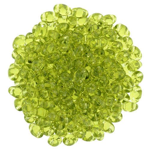 MiniDuo 2x4mm 2-Hole Czech Glass Beads OLIVINE