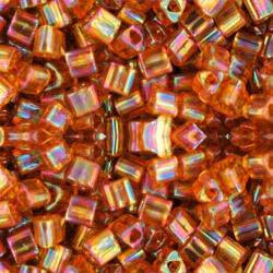 Toho TRIANGLE 8/0 Seed Beads TRANSPARENT RAINBOW TOPAZ