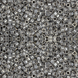 Toho Treasure 11/0 RAINCLOUD GRAY-LINED CRYSTAL Seed Beads