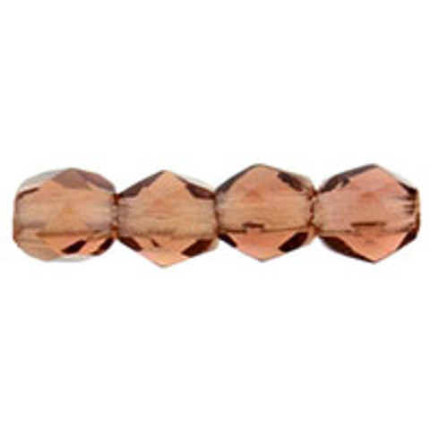 Firepolish 3mm Czech Beads MAUVE