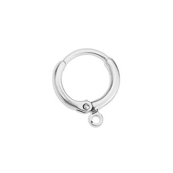 Ear Wire LEVERBACK w/Loop 16x13mm Antique Silver Plated