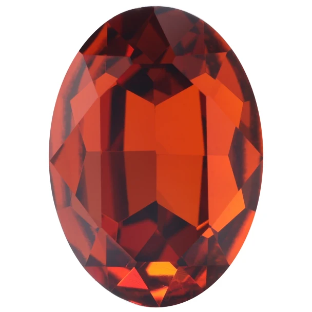 Krakovski Crystal Oval Stone 13x18mm TOPAZ