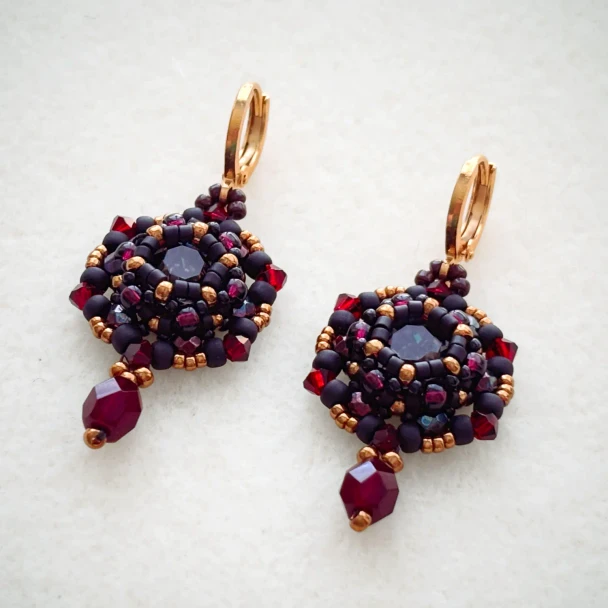 Night At The Opera Beaded Earrings Tutorial