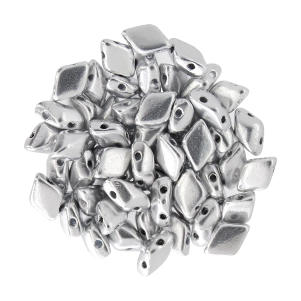 2-Hole GEMDUO 8x5mm Czech Glass Beads BRONZE ALUMINUM