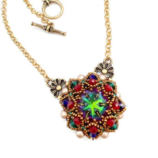 Windows of Light Pendant Tutorial by Bronzepony Beaded Jewelry