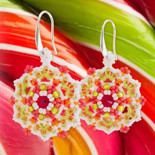 Candy Garden Earrings Tutorial by Eureka Crystal Beads