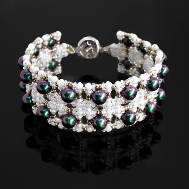 Reticello Pearl Bracelet Tutorial