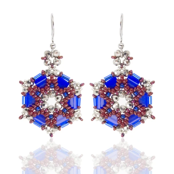 Starfall Earrings Tutorial by Eureka Crystal Beads