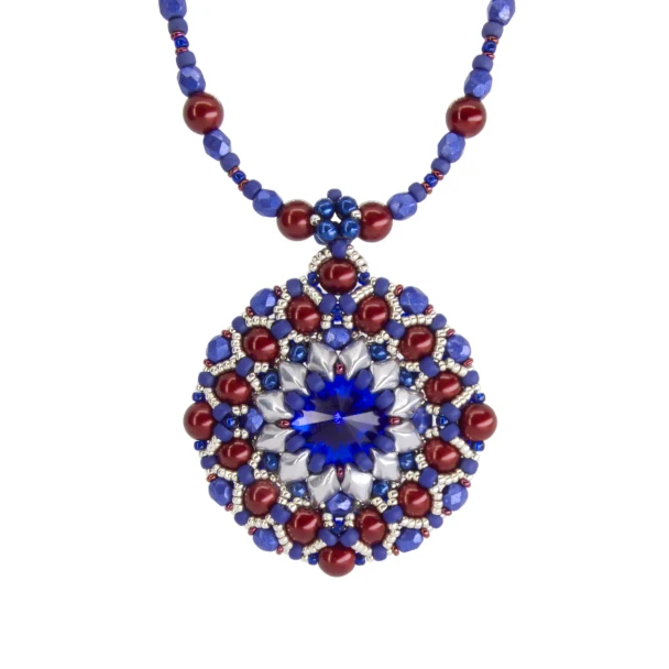 Constellations 16mm Rivoli Pendant Tutorial by Eureka Crystal Beads