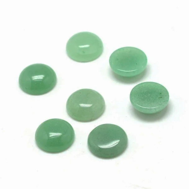 Gemstone Round Cabochon 18mm Natural GREEN AVENTURIN