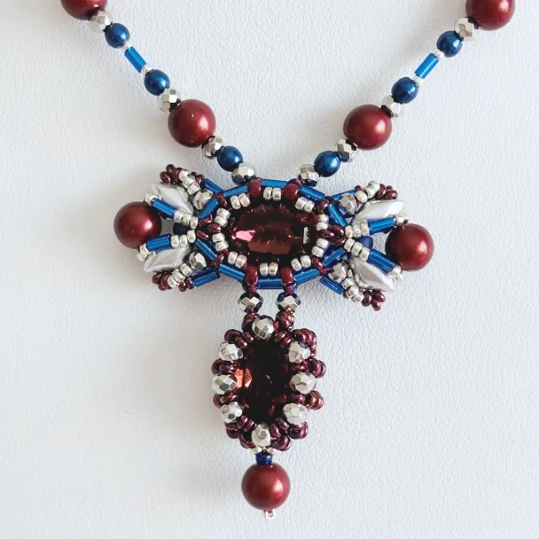 Tuxedo Junction Pendant by Jules & Rose and The Little Beading Closet