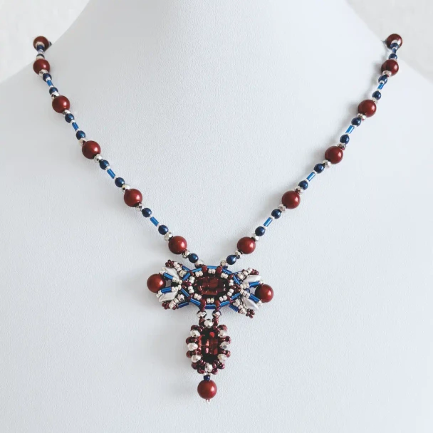Tuxedo Junction Necklace by Jules & Rose and The Little Beading Closet