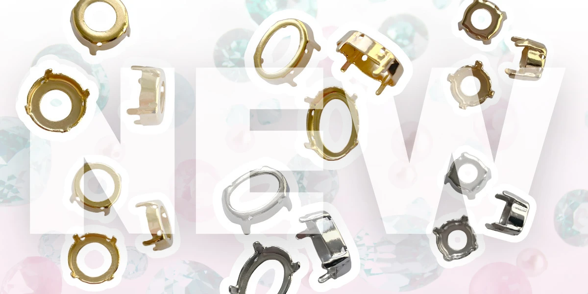 NEW Sew-On Settings, perfect for ELITE Crystal Stones.