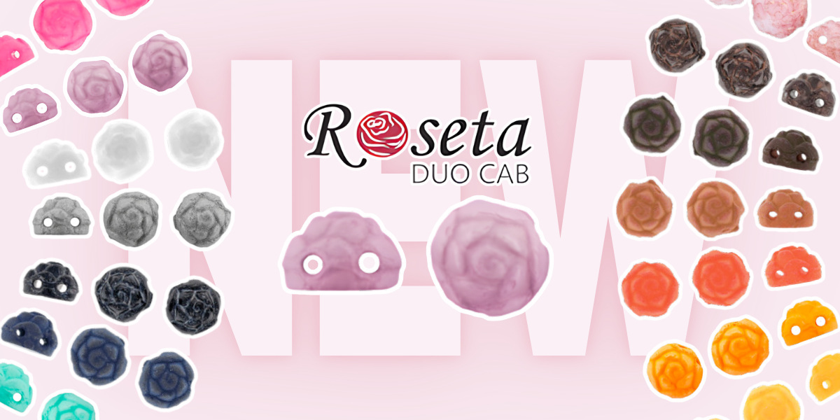 New Colors of Roseta Duo Cab Beads