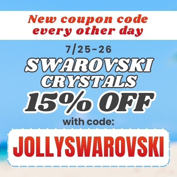 Swarovski Crystal, limited time offer 15% off.