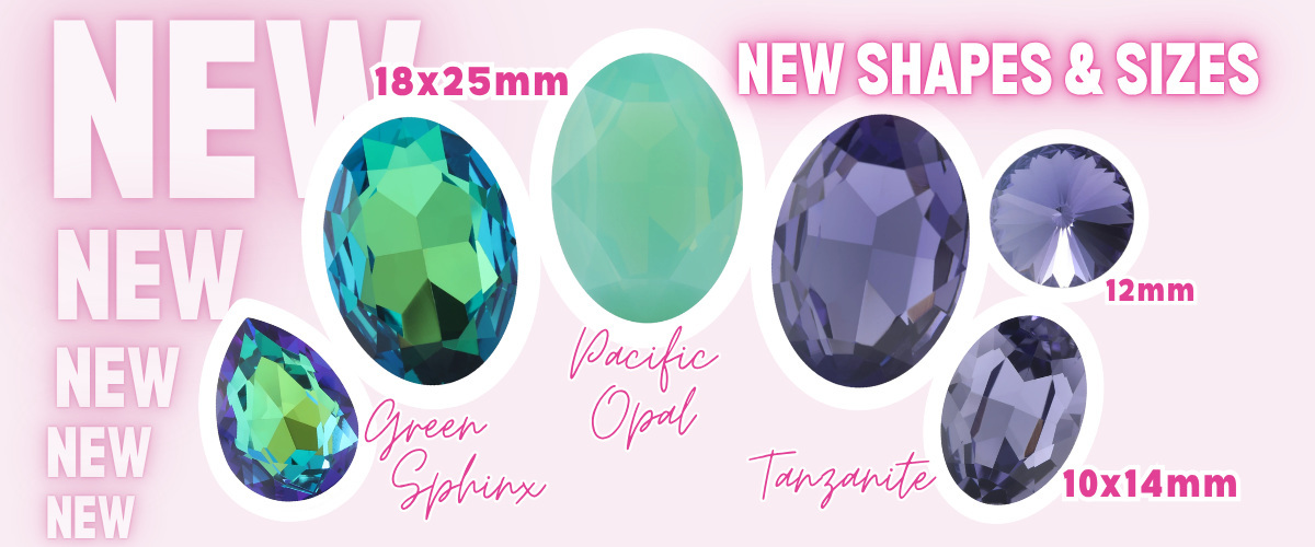 NEW Krakovski Crystal Stones in Tanzanite, Green Sphinx and Pacific Opal! 