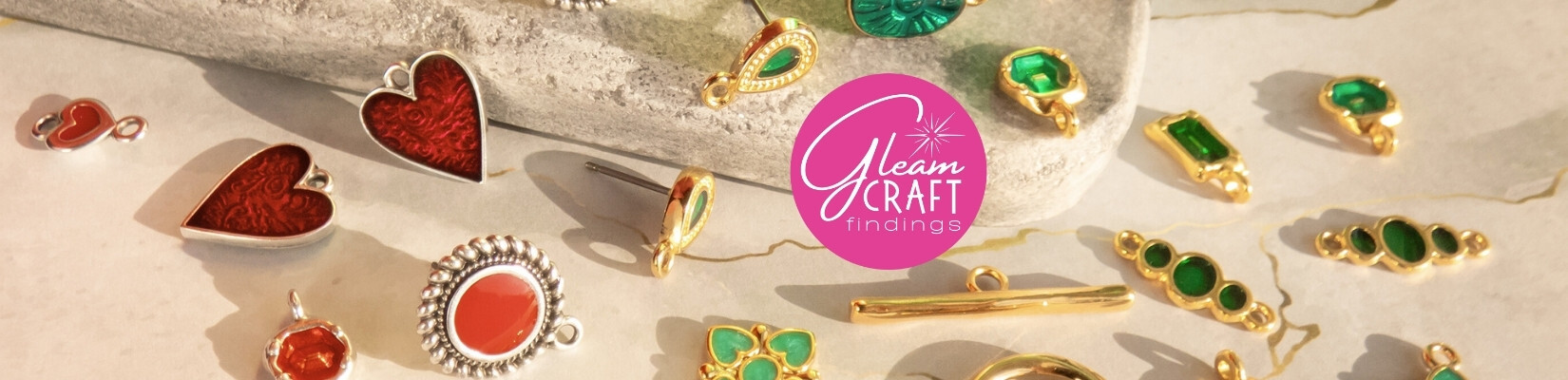 GleamCraft Findings. Eureka-exclusive brand of best quality metal findings