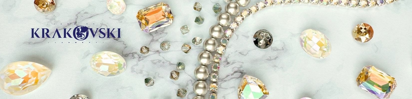 Krakovski Crystal - Eureka-exclusive brand of crystal beads, pearls and stones