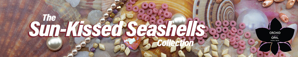 Color Coordinated Bead Collection Sun Kissed Seashells