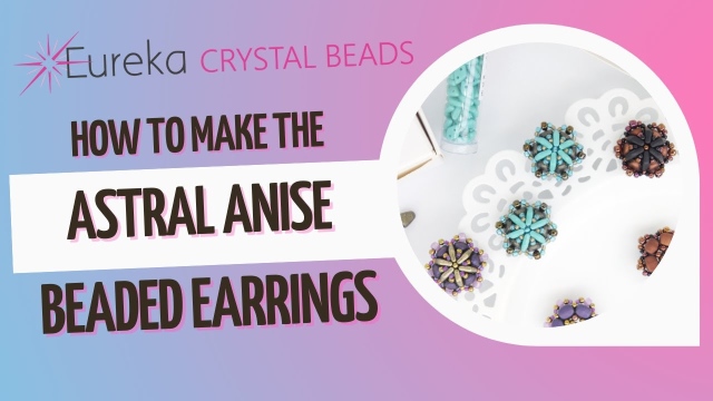 Learn how to make cute beaded post earrings using Eureka's Astral Anise Beadway Boxes!