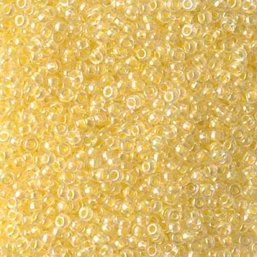 Japanese Miyuki Glass Seed Bead Size 11 - Crystal AB with White - Color  Lined Iridescent Finish