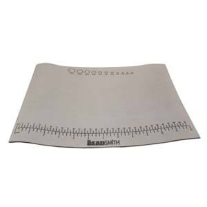 The Beadsmith Non-Slip Treasure Mat, 12.5 x 9.25 Inches, Non-Slip Rubber Base with Soft Padded Surface, Laser Printed Measurements in Both Inches