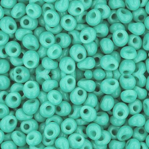 Toho CUBE Seed Beads 2mm OPAQUE BLUE TURQUIOSE