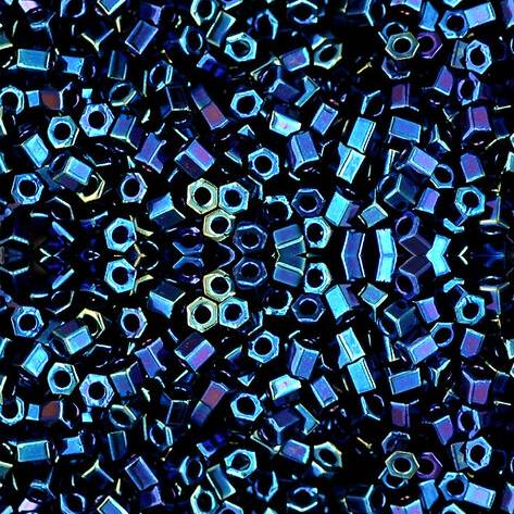 Toho HEXAGON 11/0 Seed Beads METALLIC NEBULA | EUREKA