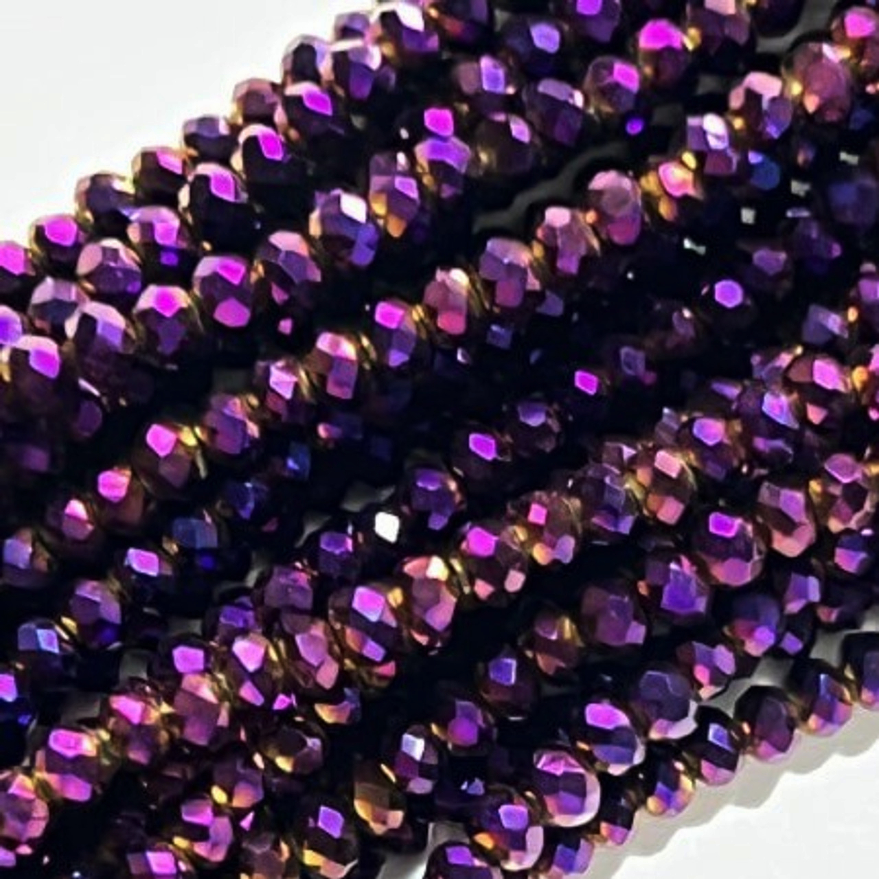 Faceted Chinese Crystal Spacer Bead - 3x2mm | Eureka Crystal Beads