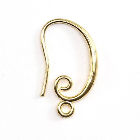Large Loop Earring Wires- Gold Filled French Ear Hooks - Handmade  Minimalist