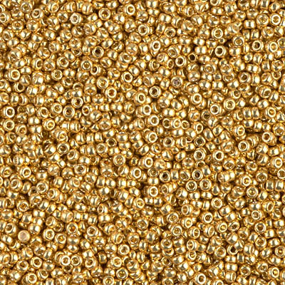 miyuki seed beads 11/0 duracoat galvanized gold - beads 