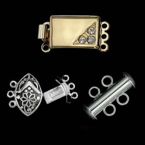 Silver Magnetic Rhinestone Clasps – Estate Beads & Jewelry