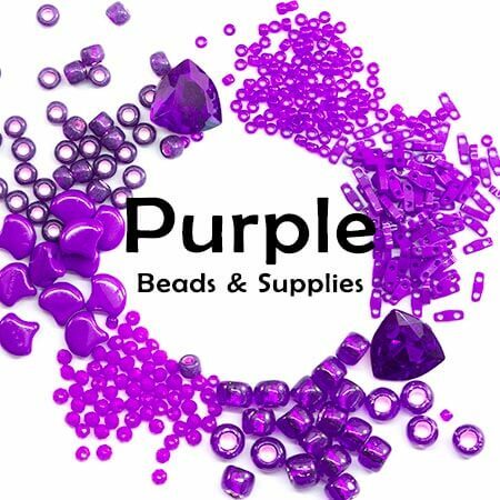 Purple Coral Disk Beads – Estate Beads & Jewelry