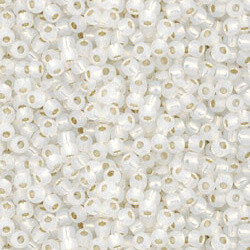 Size 11 2mm #1848 600 beads appro Silver Lined Milky Hot Pink Toho Seed Beads