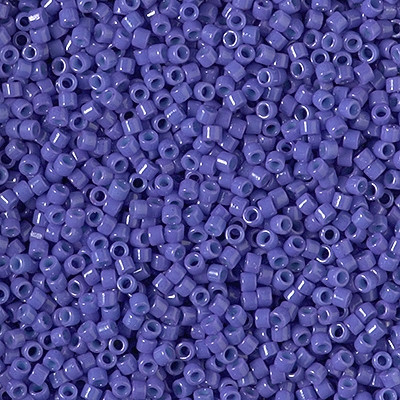 Miyuki Delica Seed Bead 11/0 Dyed Opaque Purple 2-inch Tube DB1379