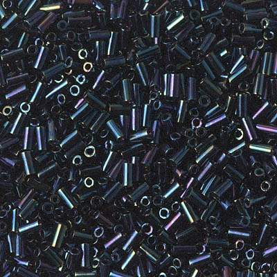 6 mm Bugle Beads Blue Iris (HEX) – www.