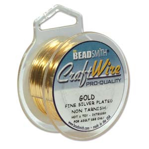 gold plate wire, jewelry wire, bead smith, 18 gauge, gold, wire