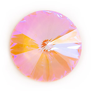 Krakovski Crystal Rivoli 12mm JUICY PEACH Delite Fireglow | Eureka