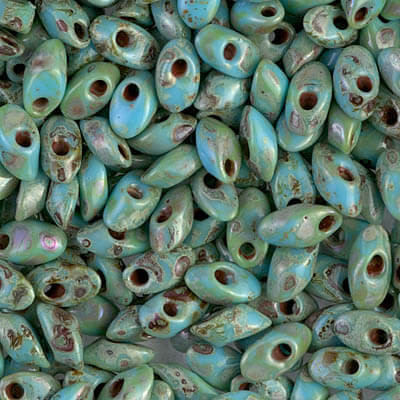 miyuki Miyuki Long Magatama 4x7mm MATTE METALLIC PATINA IRIS