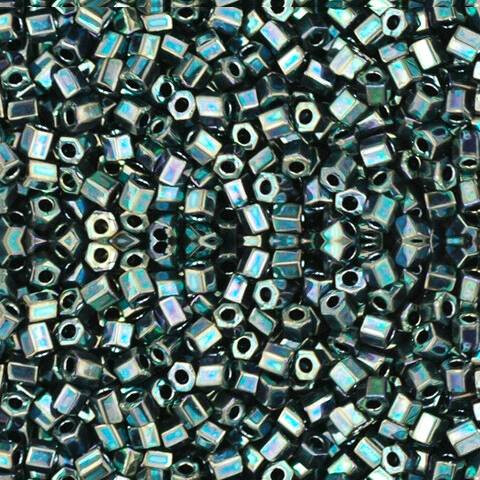 Toho HEXAGON 11/0 Seed Beads METALLIC MOSS | EUREKA CRYSTAL