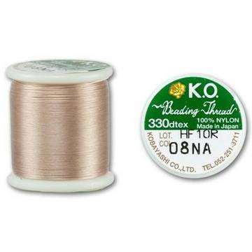 KO Nylon Japanese Beading Thread NATURAL | Eureka Crystal Beads