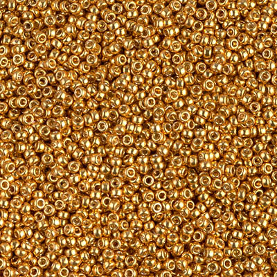 Miyuki 15-1054 15/0 Galvanized Dark Yellow Gold Seed Beads, 5 or 10 GM 5 Grams