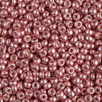 Miyuki ROUND 8/0 Seed Beads DURACOAT GALVANIZED DK. CORAL| Eureka