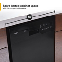 Whirlpool® Small-Space Compact Dishwasher with Stainless Steel Tub WDF518SAHB