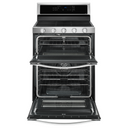 Whirlpool® 6.0 Cu. Ft. Gas Double Oven Range with EZ-2-Lift™ Hinged Grates WGG745S0FS