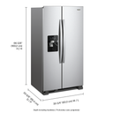 Whirlpool® 33-inch Wide Side-by-Side Refrigerator - 21 cu. ft. WRS331SDHM