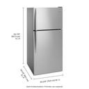 Whirlpool® 30-inch Wide Top Freezer Refrigerator - 18 cu. ft. WRT318FZDM